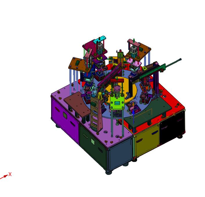 汽车安全带卷收器装配的多工位转台设备