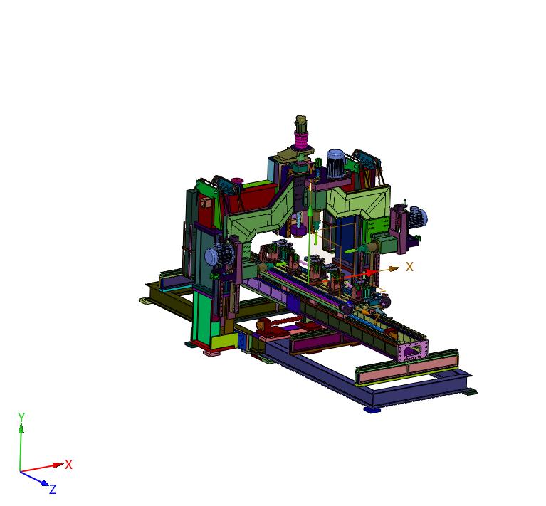 全自动打孔专机的龙门移动单元