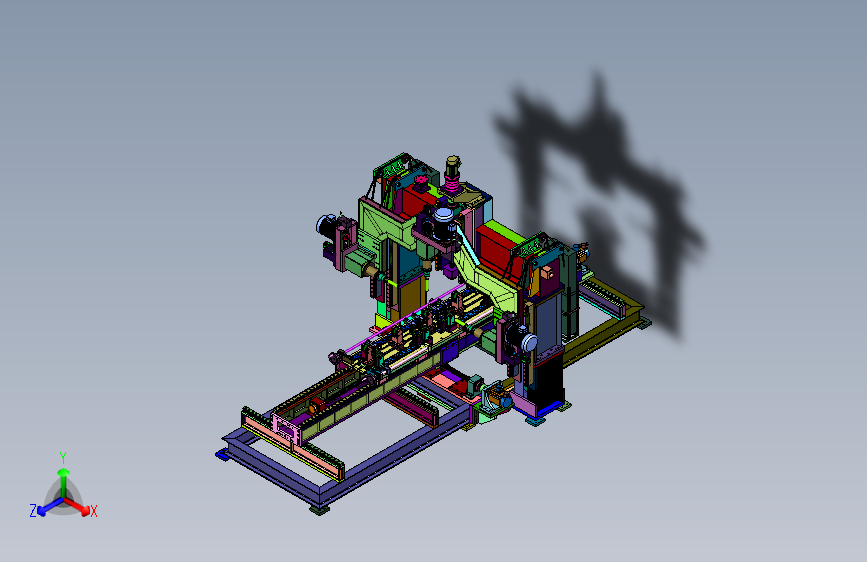 全自动打孔专机的龙门移动单元