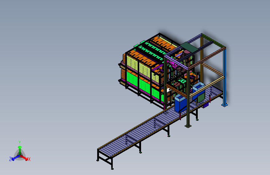 生产线自动装箱系统
