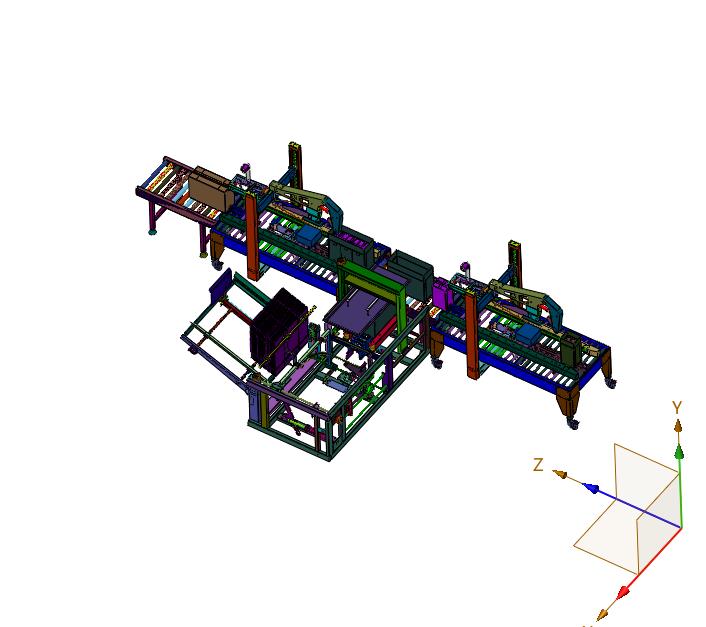 瓦楞纸箱整理打包生产线