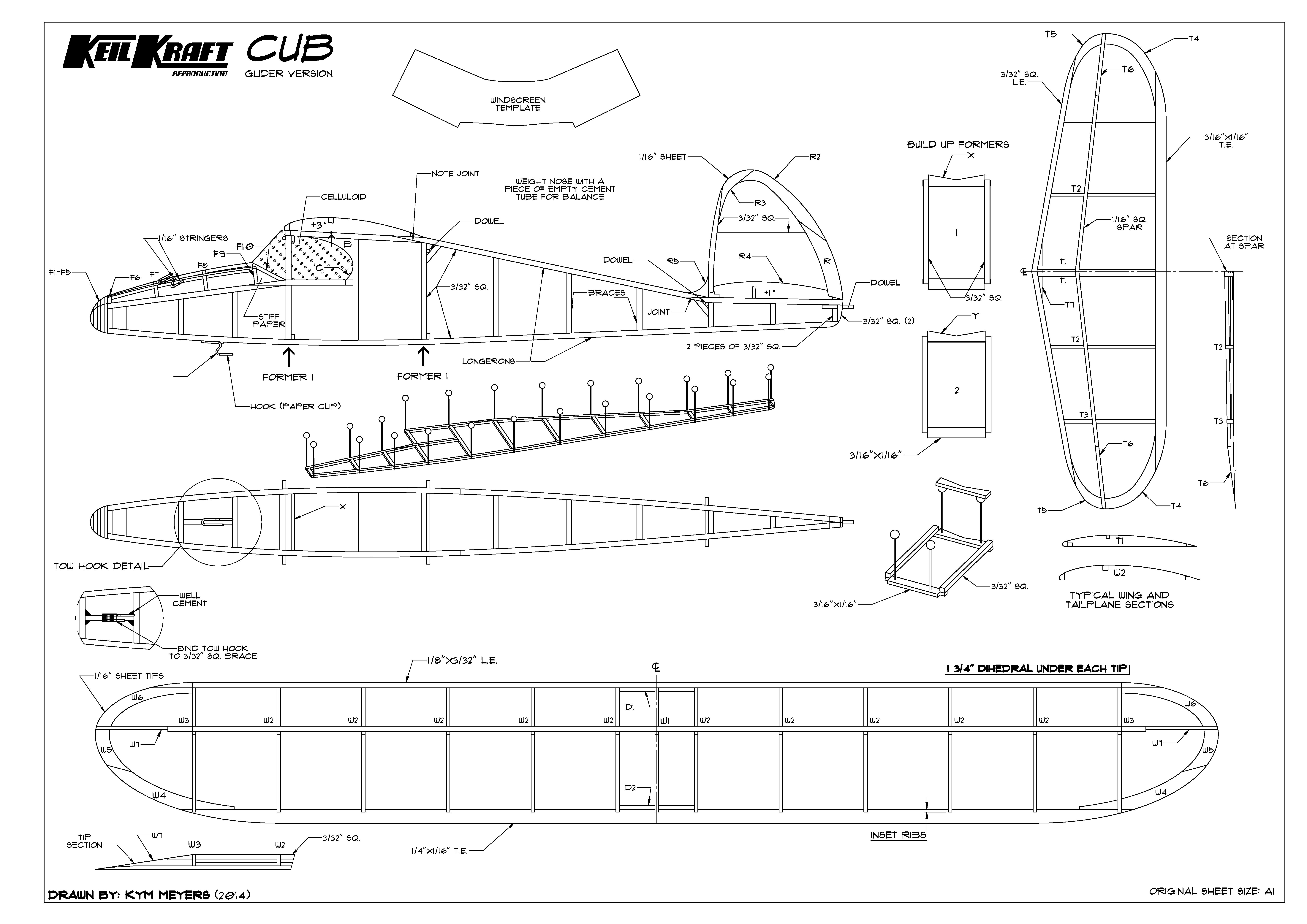 图纸介绍 :飞机