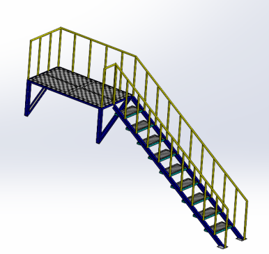 工业靠墙登高梯