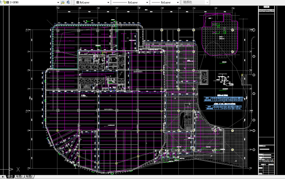 商业及商务办公楼自喷平面图