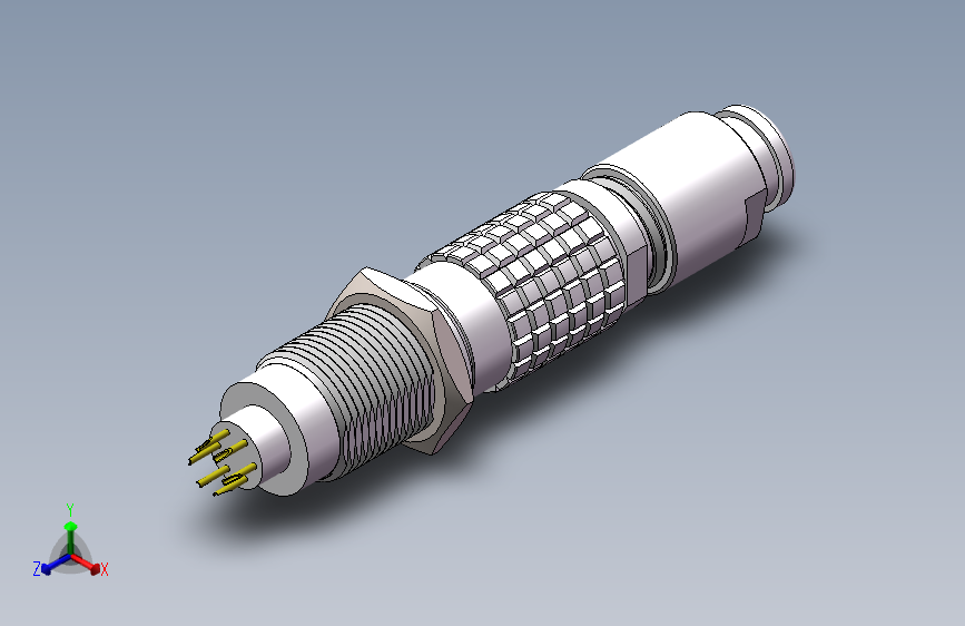 微型LEMO6芯航空插头