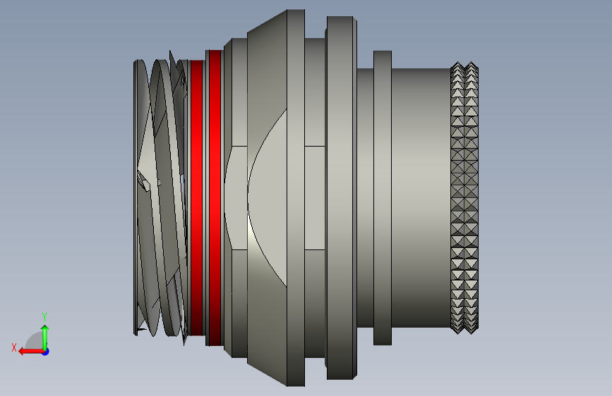 LEMO连接器PEX.LM.368.XLCT 背面视图