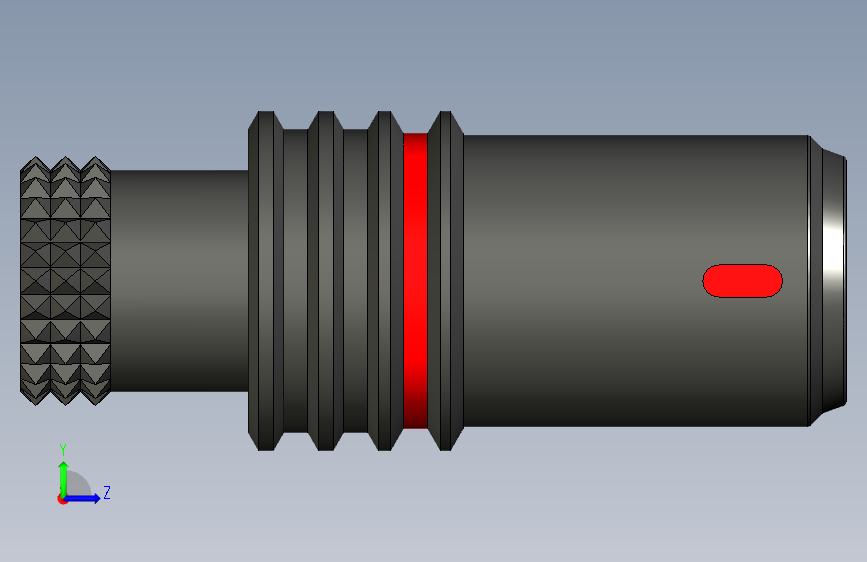 LEMO连接器PHN.FF.304.XLM 左侧视图