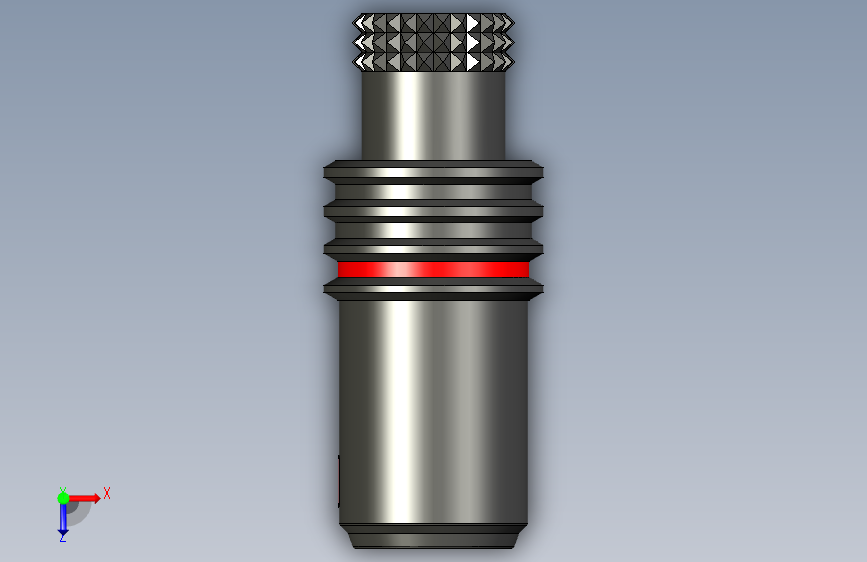 LEMO连接器PHN.FF.304.XLM 俯视图