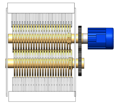 齿轮驱动工业粉碎机