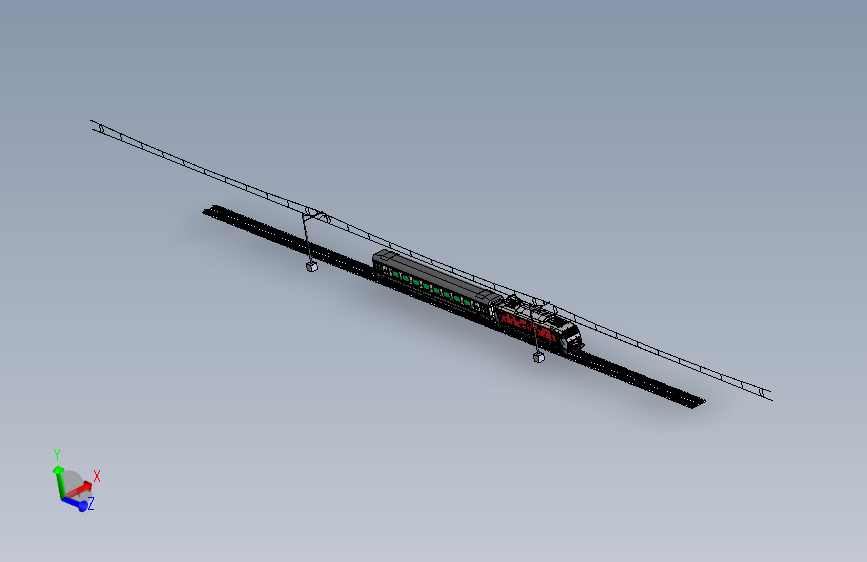 FS E444R铁路机车 STP格式