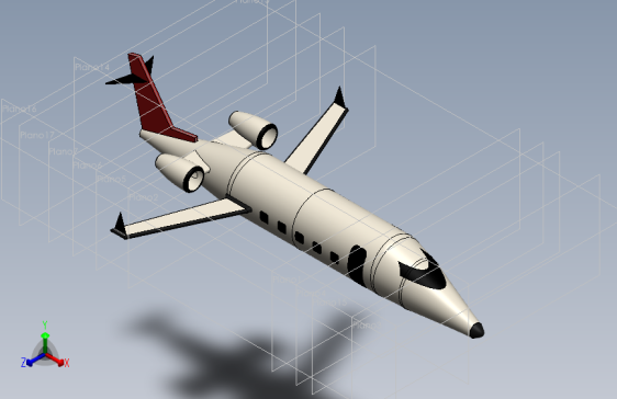 图纸介绍 ：飞机