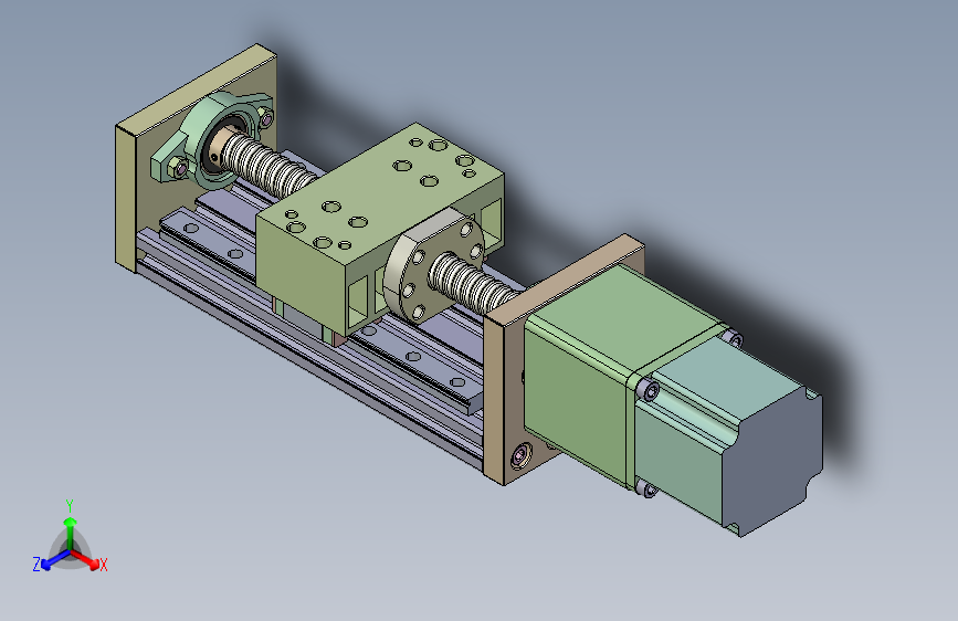 RATTMMOTOR ZBX80 100mm直线平台运动执行器1605滚珠丝杠