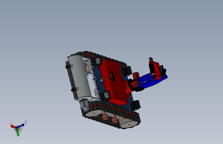 适用于地铁站通风管道的履带式清洁小车的建模与设计