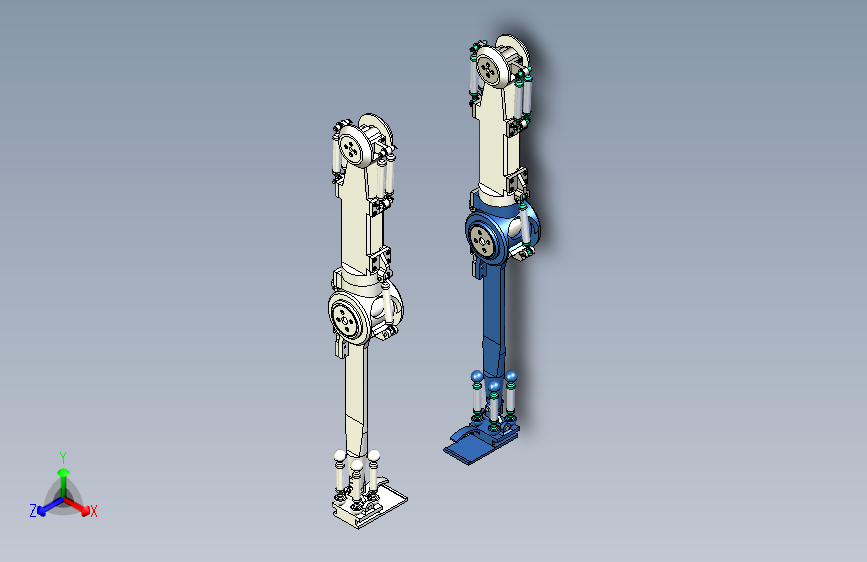 外骨骼下肢增力机器人机械设计SW21版三维模型CAD图纸说明书C24479