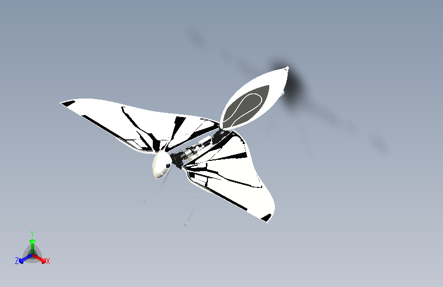 法国MetaFly仿生鸟1比1测绘三