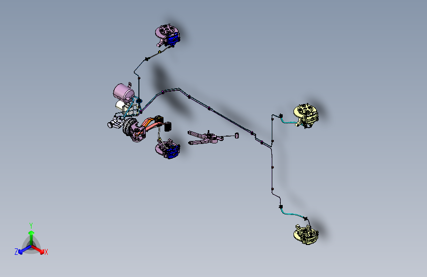 微型电动汽车制动系统--1821431-200