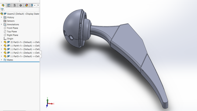 生物力学股骨头关节假体