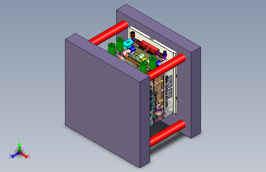 汽车盖板塑胶模具--1817773-110