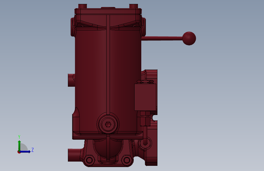 HYDAC-RFLD XX 331 DAK_XX_A_1_0 左侧视图