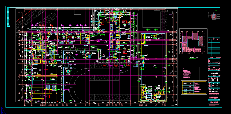 广场大楼A、B区一层平面图