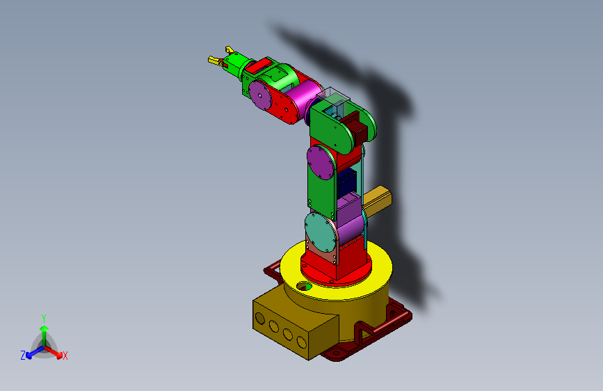 6轴机械手实验室 3D模型
