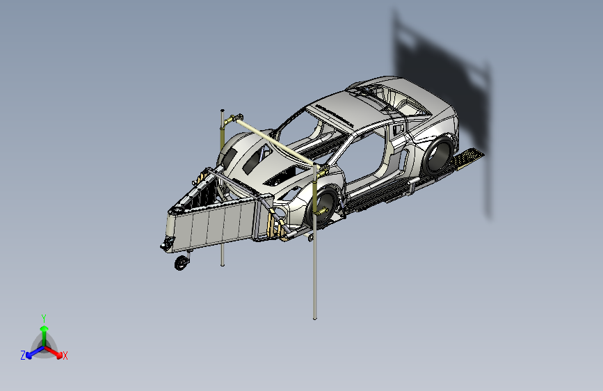 7°倾斜完全自动化拖车