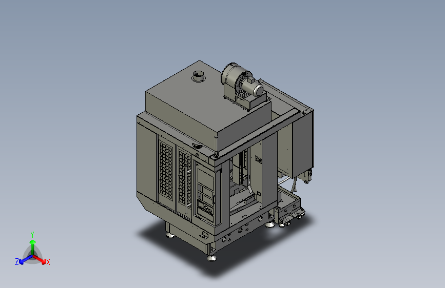Frank CNC 数控机床外型3D模型