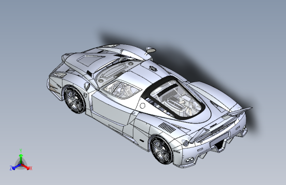 Solidworks参数化法拉利恩佐