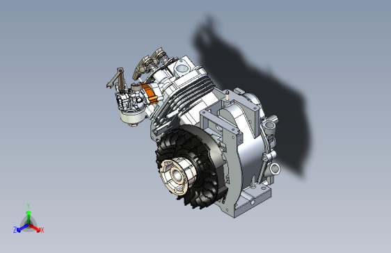 单缸四冲程双气门发动机