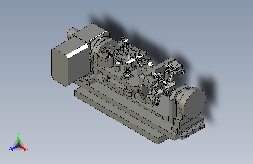 D096--发动机缸盖液压夹具总装图SW