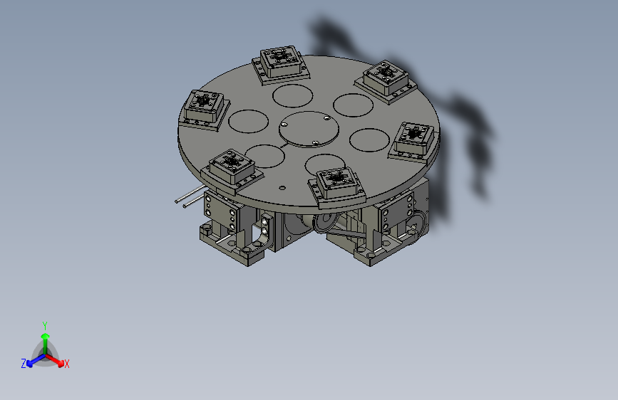 6工位转盘机构 step