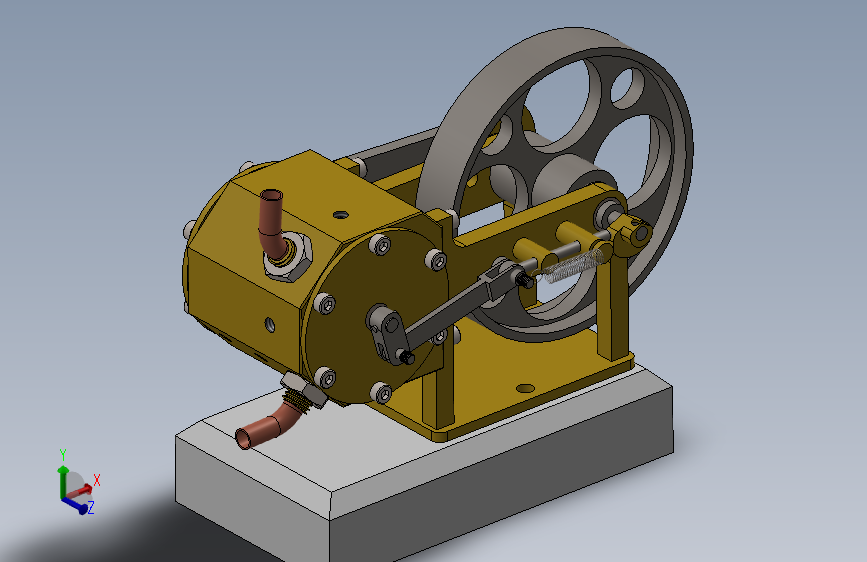 摇摆式蒸汽机设计