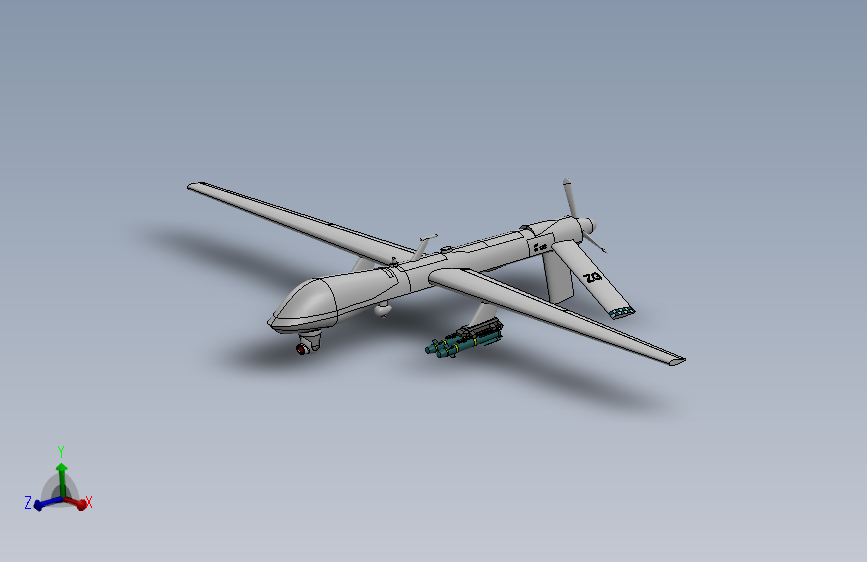 MQ-1B捕食者挂弹无人机