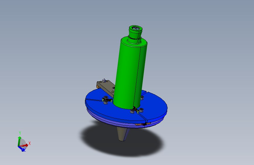 带圆锥扩张机构的三指机器人夹具 STP格式