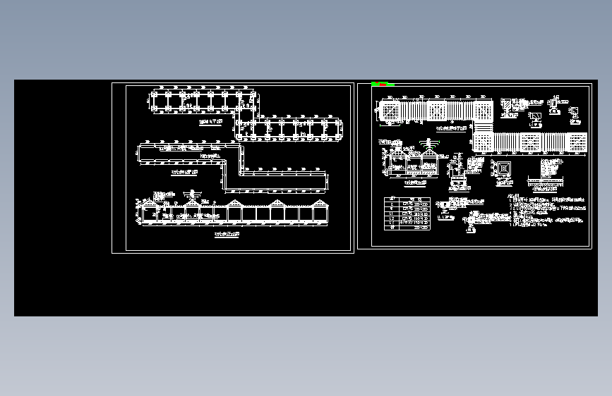 现代廊的cad图纸