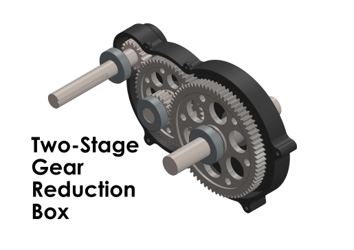 两级减速齿轮箱