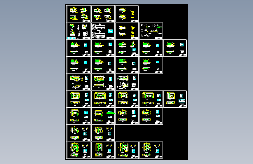 供热分户计量cad通用标准图（标注详细，34图）