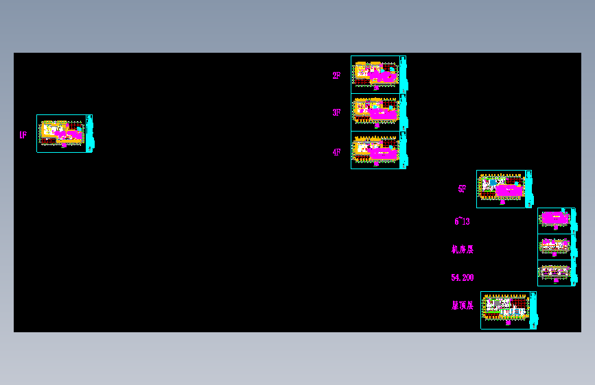 某13层体检中心外墙真石漆设计施工图纸含幕墙（带计算书）