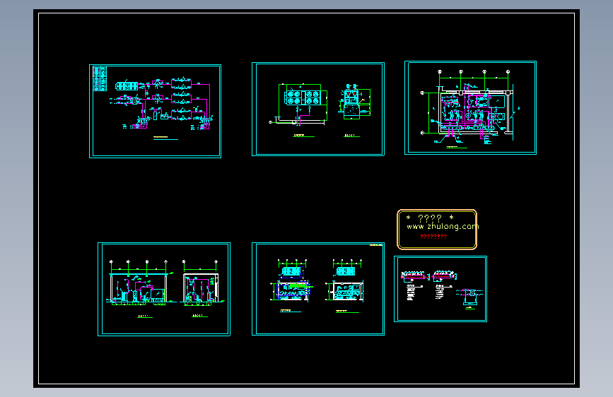 某制冷机房布置平面图（共6张图纸）