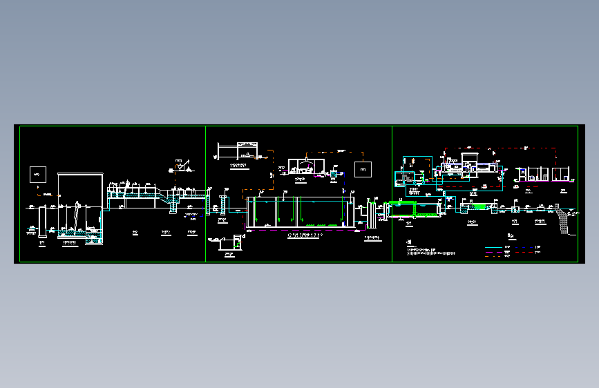 微曝氧化沟工艺流程设计图