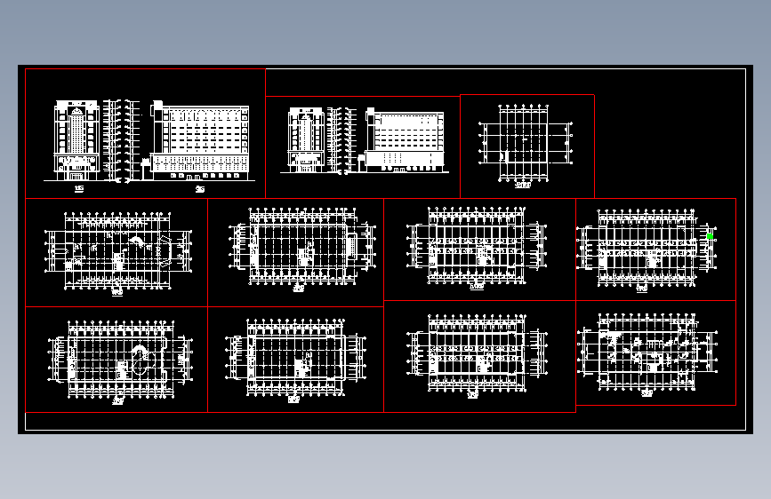 某酒店高层宾馆建筑施工设计cad图