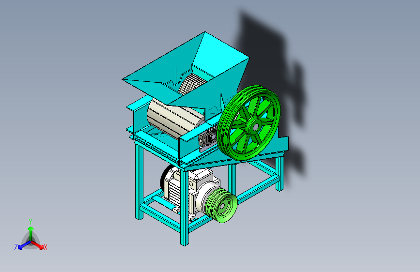 对辊式饲草揉丝机设计