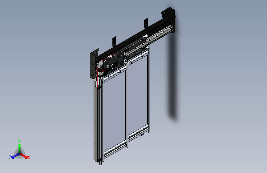 标准旁开层门装置
