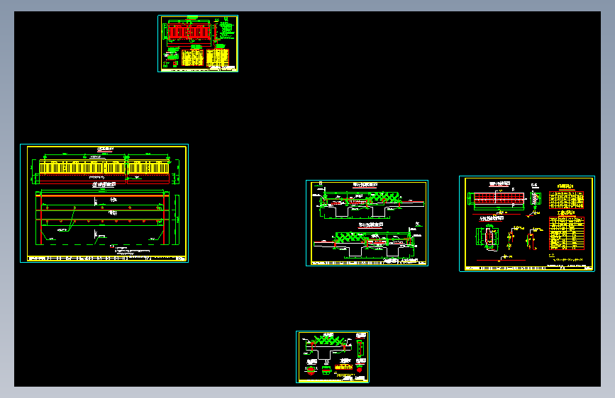 10种 不锈钢护栏不锈钢化玻璃栏杆图不锈钢套管桥梁栏杆CAD大样图