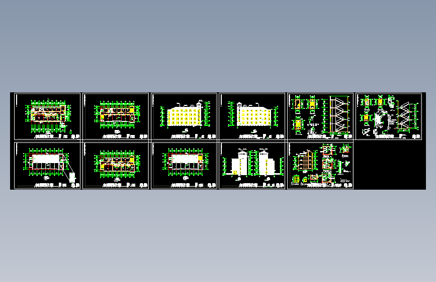 儿童福利院建筑cad平面施工图（全套）