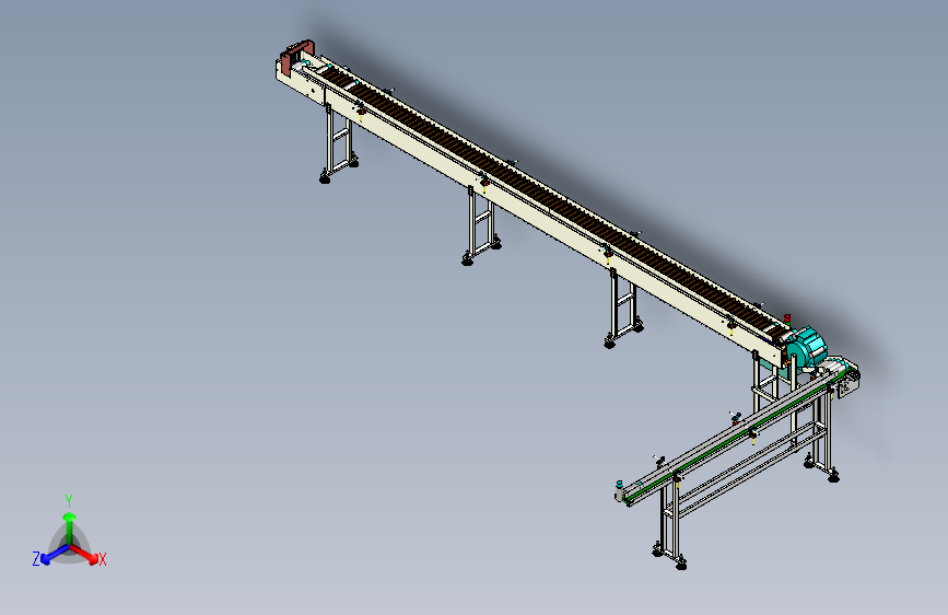 底部喷码输送流水线(某知名化妆品公司定做设备)