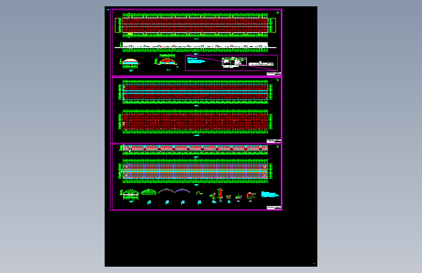 180米牛舍施工图