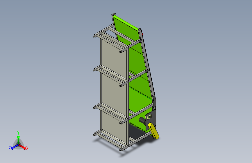 4m斜坡皮带输送机