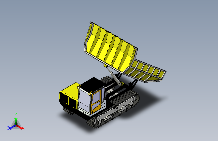 履带式自卸车概念