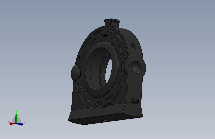 中央橡胶轴承支座